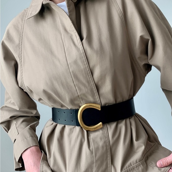 VEGAN LEATHER C BELT - HIGH WAIST - Picture 4 of 5